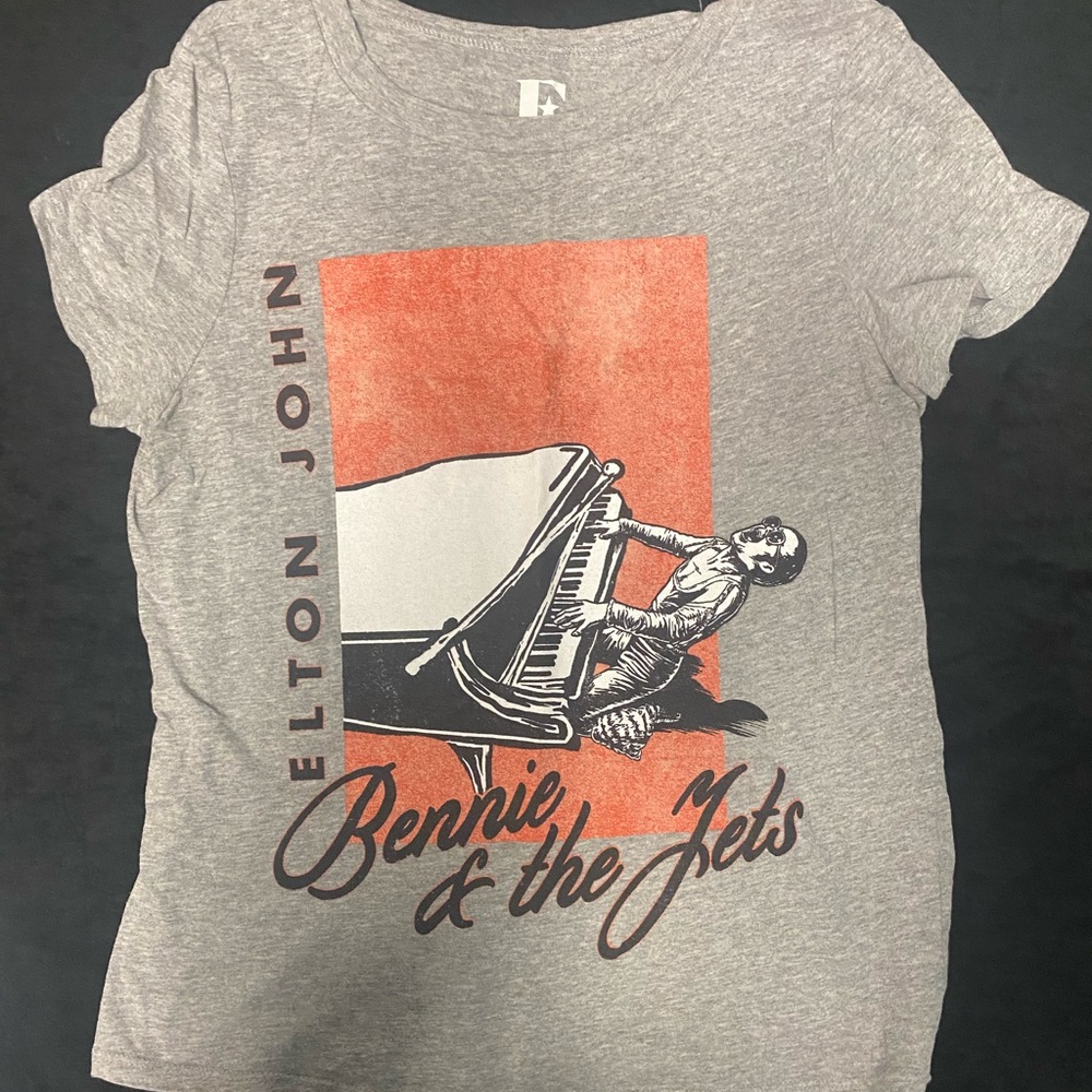 Grey Elton John shirt
